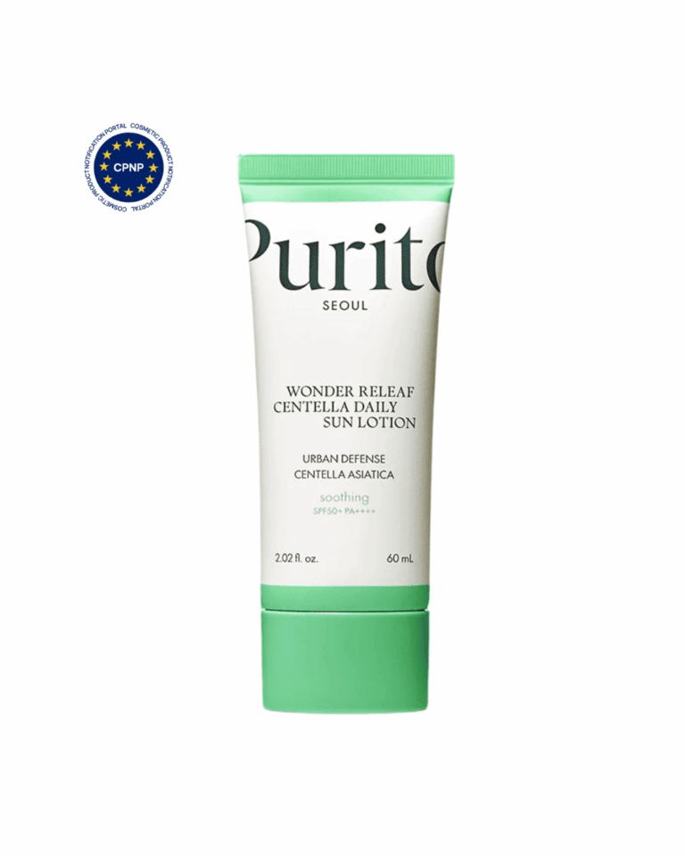 Purito Wonder Releaf Centella Daily Sun Lotion SPF50+ αντηλιακό προσώπου με centella για ευαίσθητο δέρμα