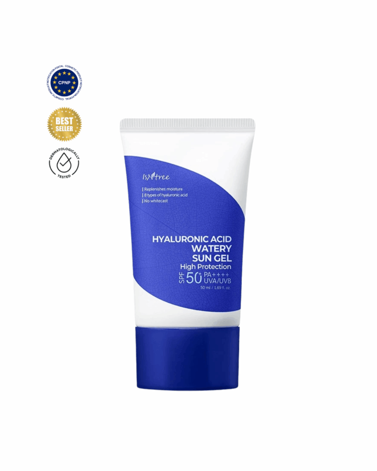 Isntree sunscreen με 8 τύπους υαλουρονικού οξέος για βαθιά ενυδάτωση και προστασία δέρματος