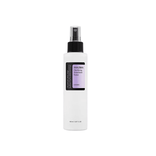 COSRX AHA BHA Clarifying Treatment Toner σε λευκό μπουκάλι spray για απολέπιση και καθαρισμό πόρων