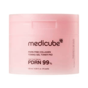 Medicube PDRN Pink Collagen Toning Gel Toner Pad with PDRN and collagen for hydrated glowing skin
