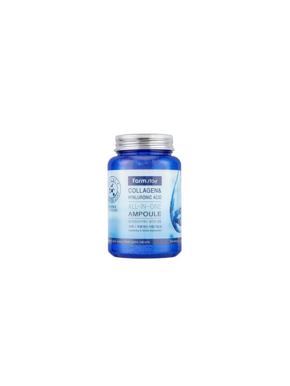 Collagen & Hyaluronic Acid All-in-One Ampoule είναι μια αμπούλα αντιγήρανσης και ενυδάτωσης με κολλαγόνο και υαλουρονικό οξύ