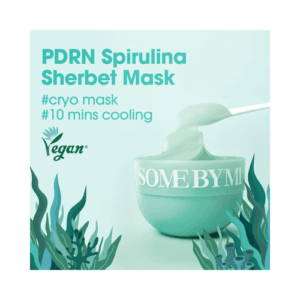 SOME BY MI PDRN Spirulina Soothing Sherbet Mask με sherbet υφή και Spirulina, κορεάτικη μάσκα προσώπου για ενυδάτωση και skin barrier care.