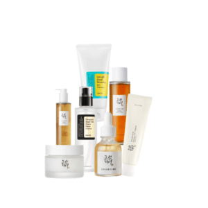 glass skin 2026 routine set korean skincare products cleanser toner essence serum cream spf bundle