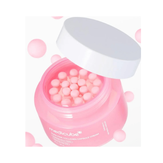 Medicube PDRN Pink Collagen Capsule Cream με ροζ κάψουλες PDRN