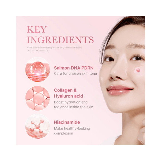 Medicube PDRN Pink Collagen Cream με Salmon DNA PDRN, κολλαγόνο, υαλουρονικό οξύ και νιασιναμίδη
